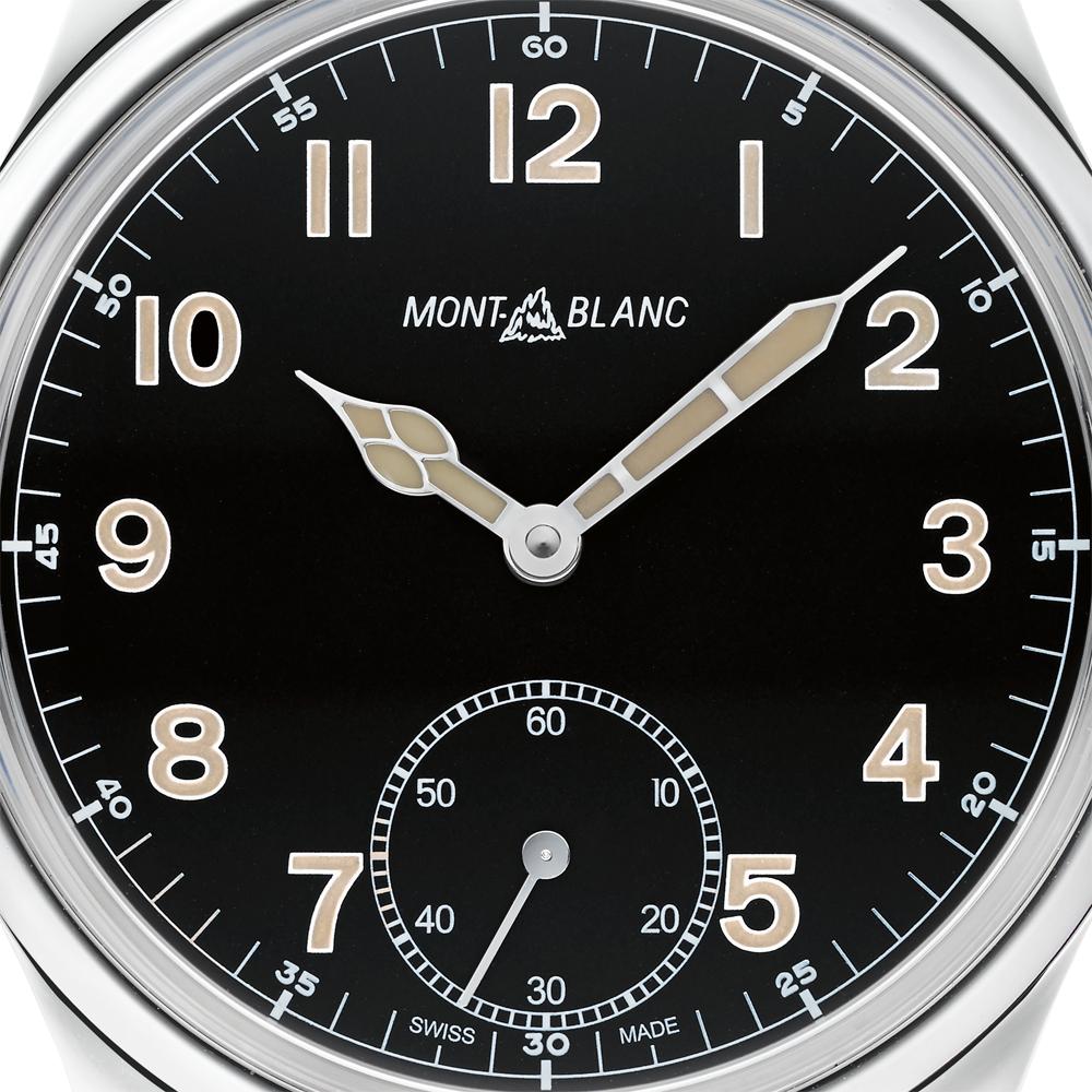 Reloj Montblanc Black Dial Leather Strap Men's Watch
