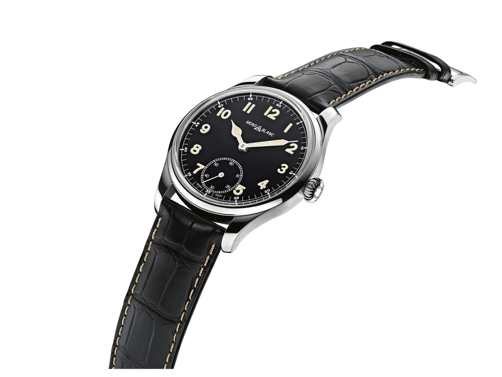 Reloj Montblanc Black Dial Leather Strap Men's Watch