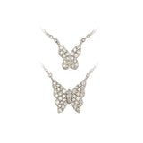 Cadena Doble Mariposa con Diamantes