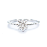 Anillo en Oro Blanco con Diamantes